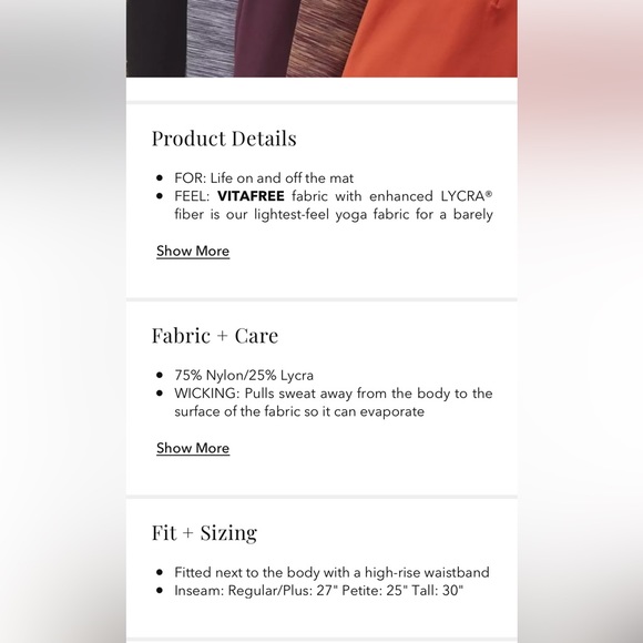 Athleta Transcend Stash Tight Legging - Picture 5 of 7